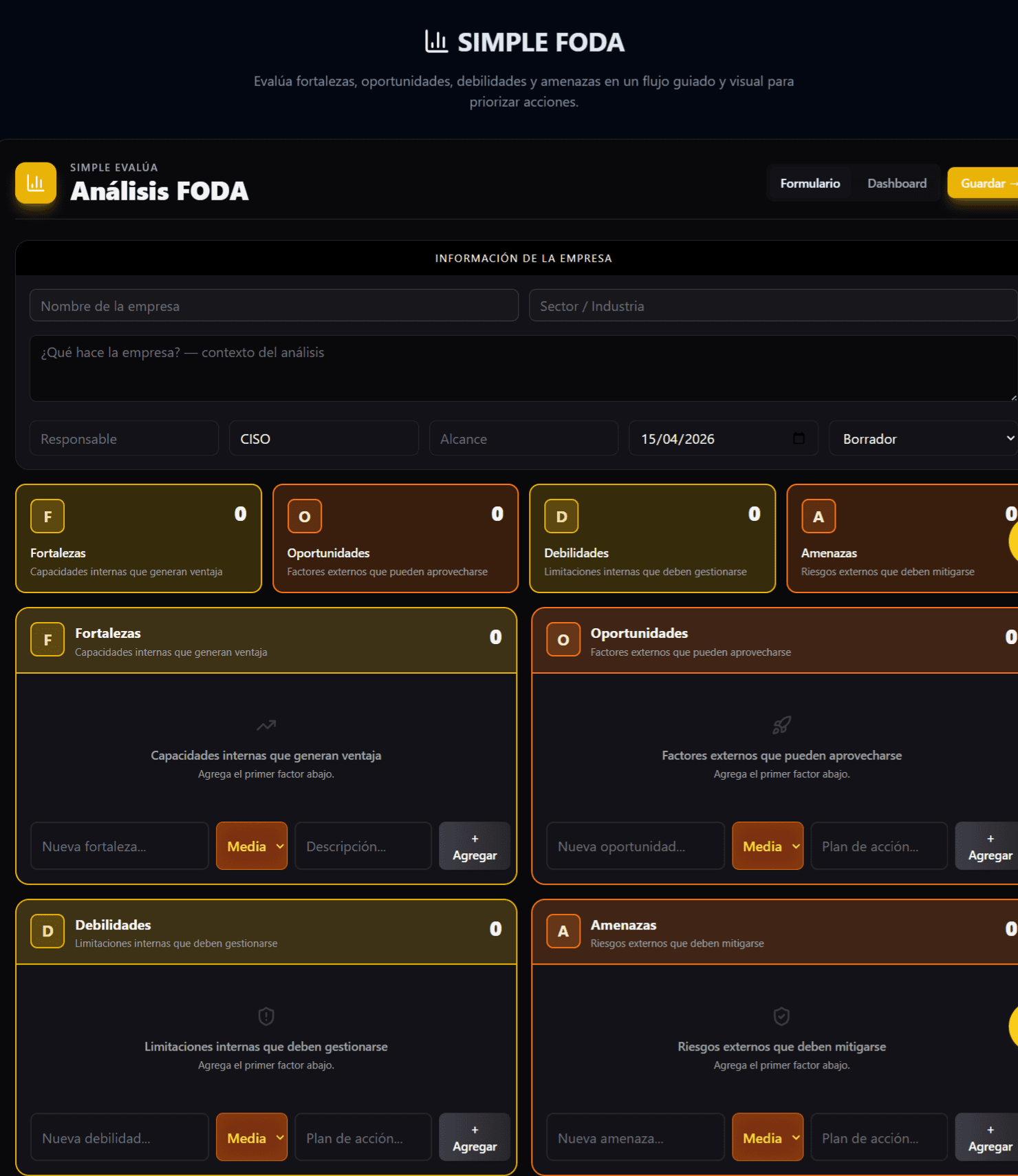Vista previa de Simple Evalúa
